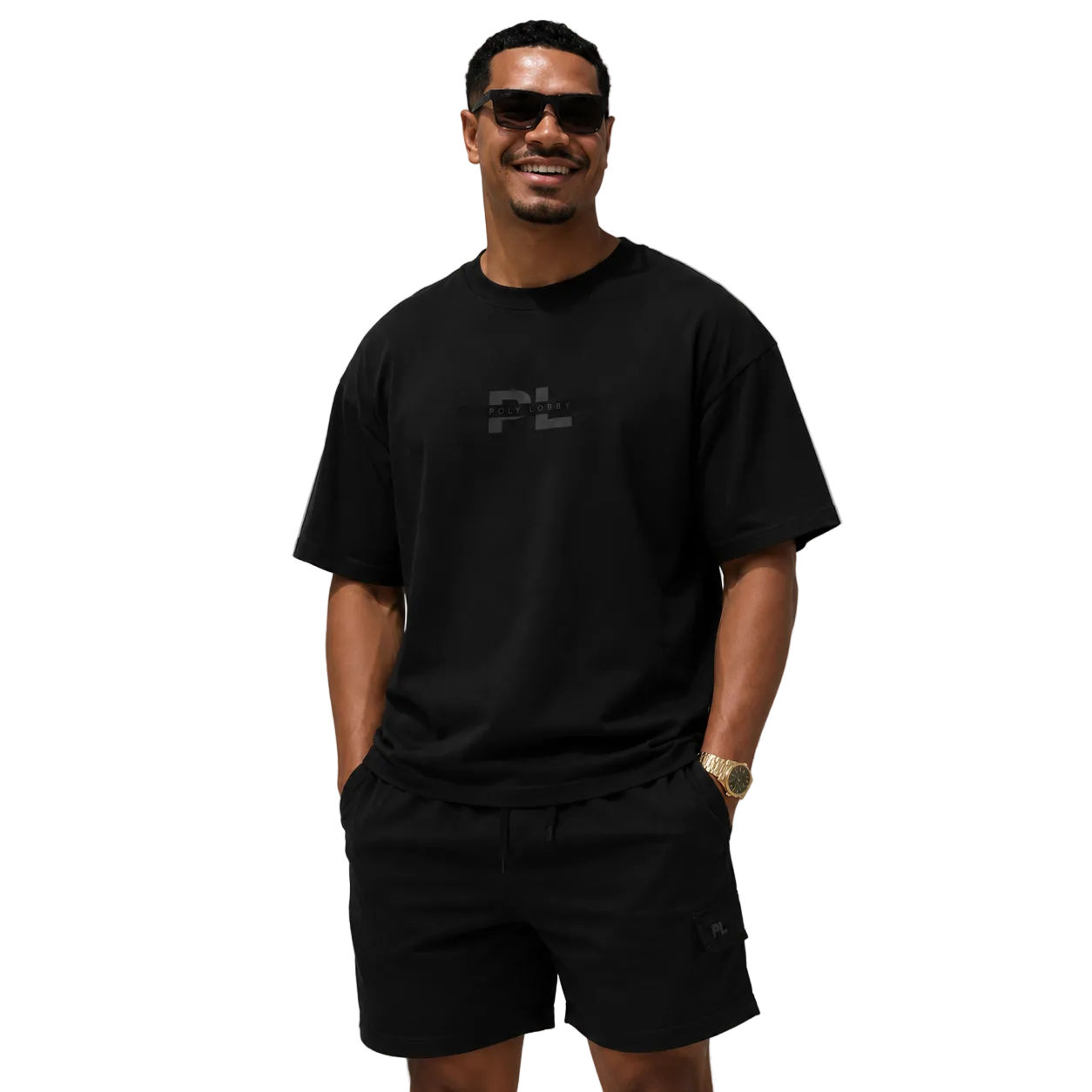 PL Oversized Cotton Crew Neck Short-Sleeve T-Shirt (S - 2XL)